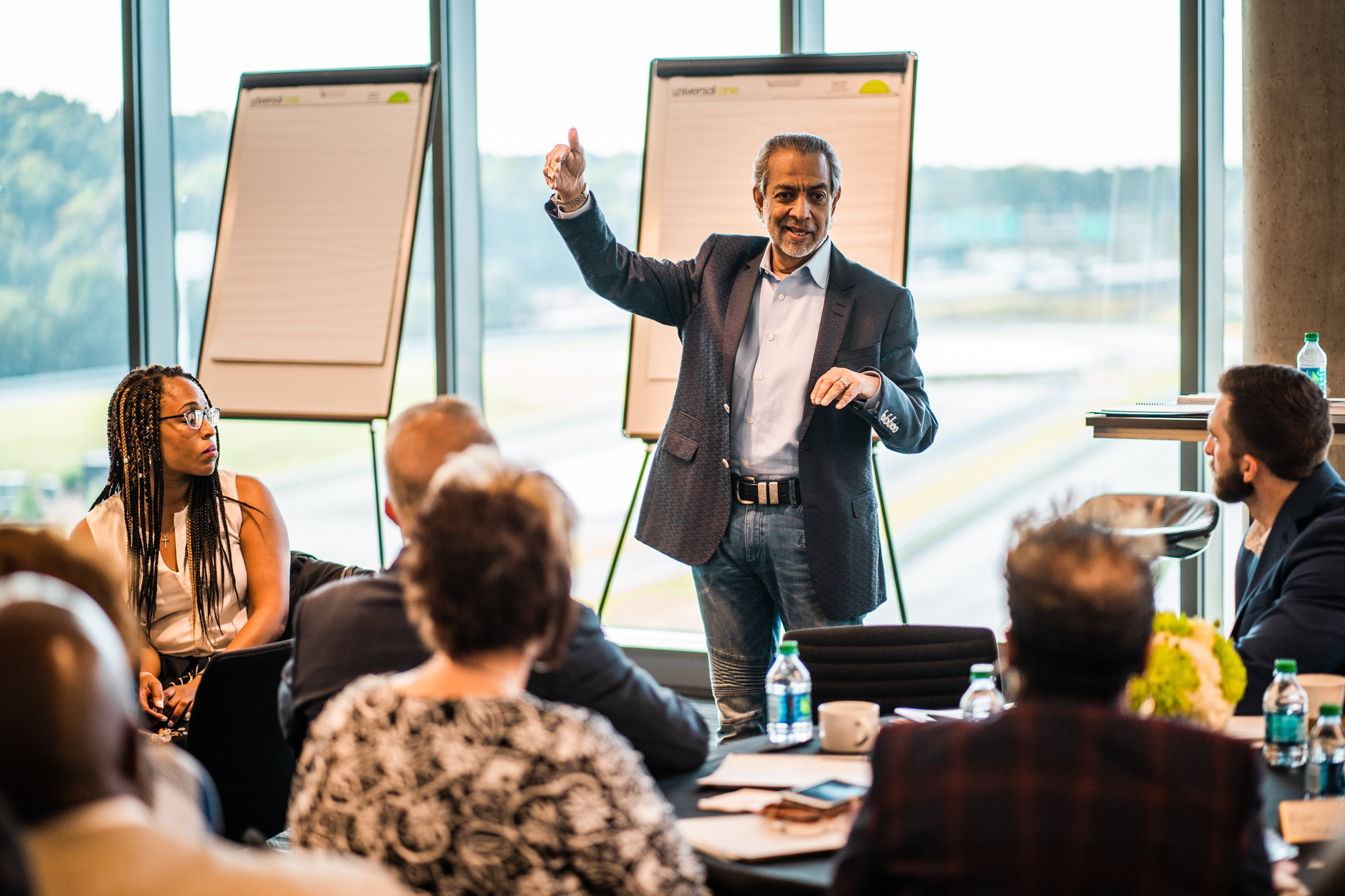 Sam Chand speaking to leaders during a live session