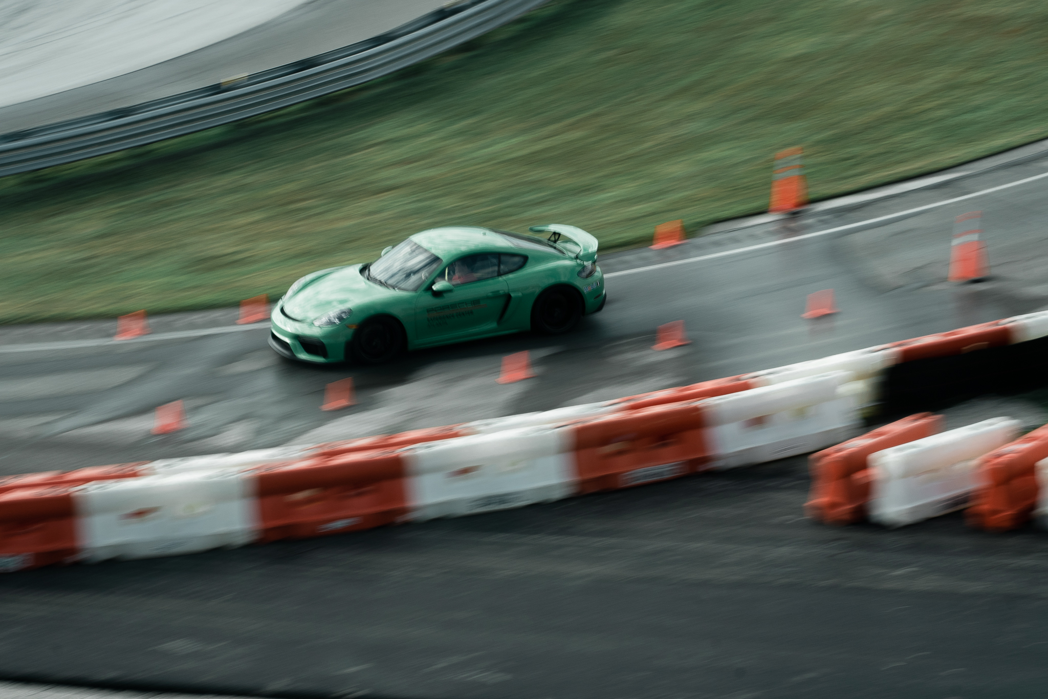 Porsche vehicle on the experience track