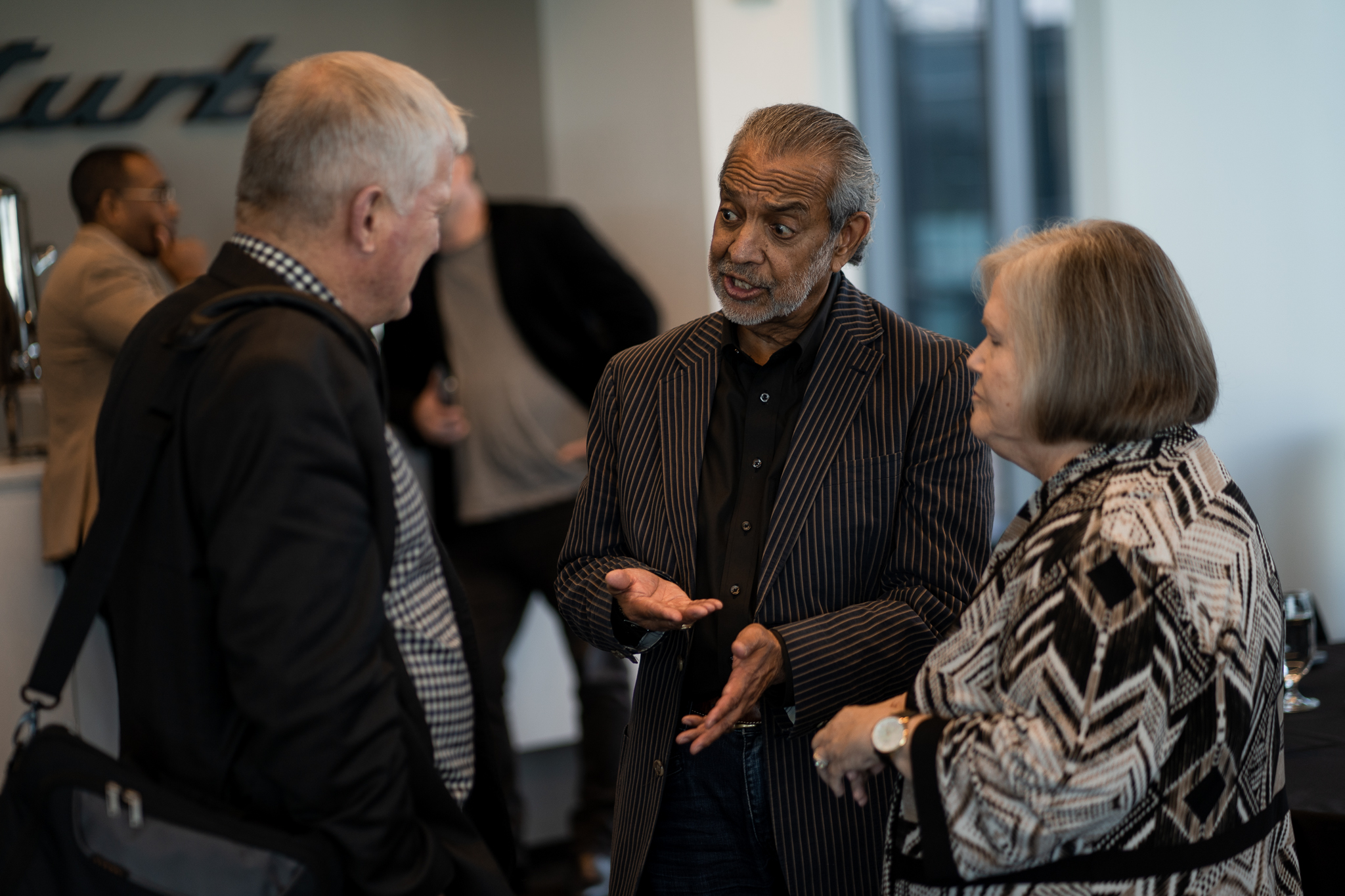 Sam Chand in conversation with event guests