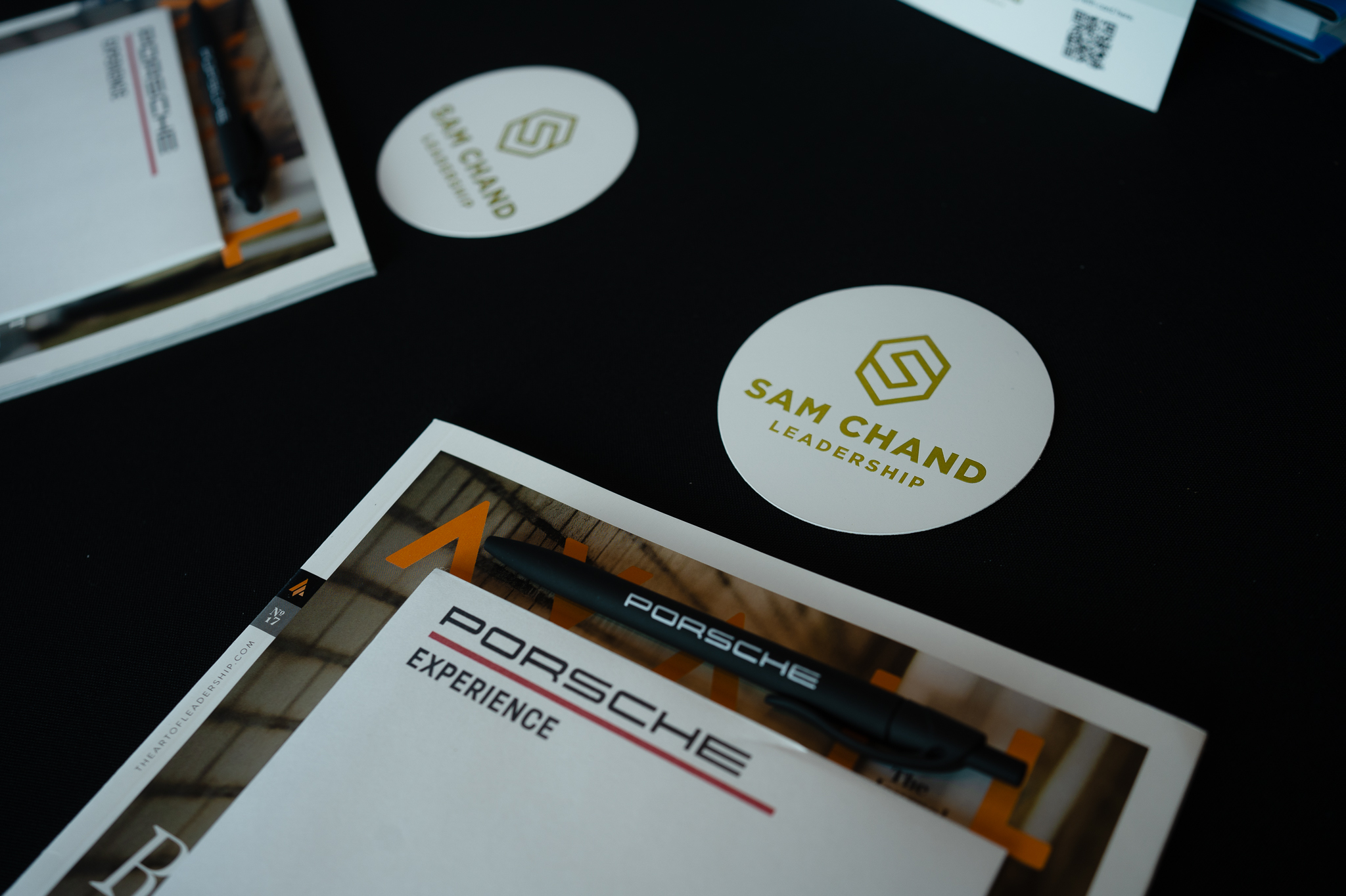 Sam Chand leadership materials at the event